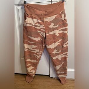 Aerie Orange Camo Jogger Pants